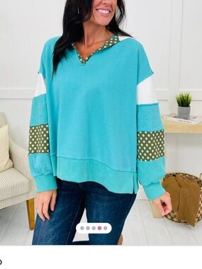 POL Striped for the Beat hoodie NWOT